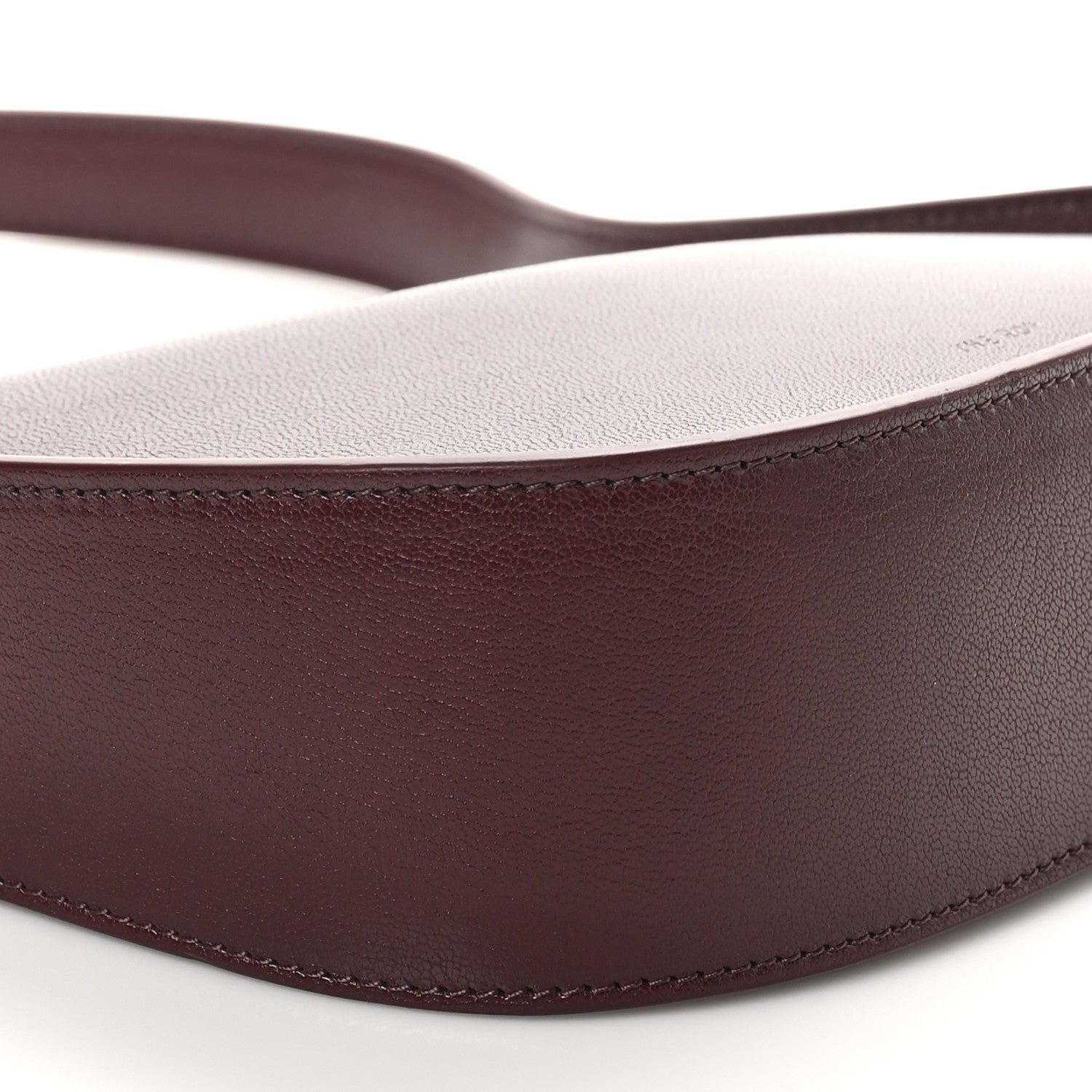 The Row Grained Calfskin Half Moon Shoulder Bag Raisin 8 of 9
