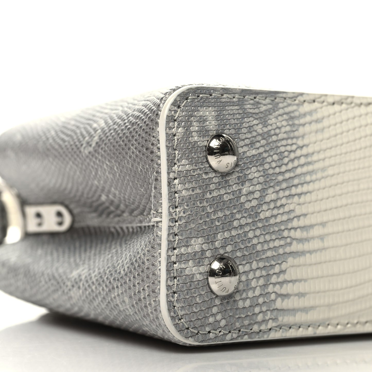 Lizard Capucines Mini White
