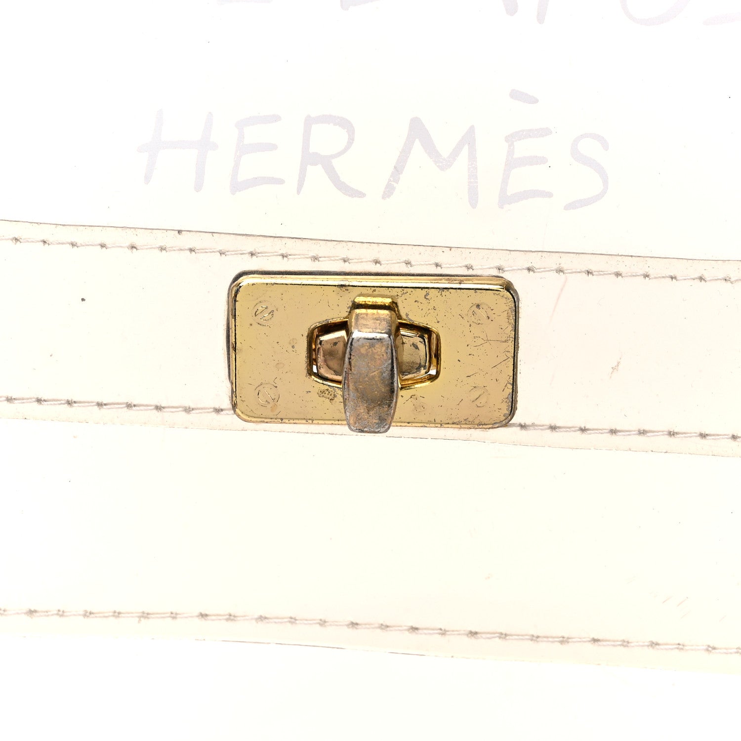 Hermes Vinyl Souvenir De L'Exposition Kelly Transparent 12 of 12