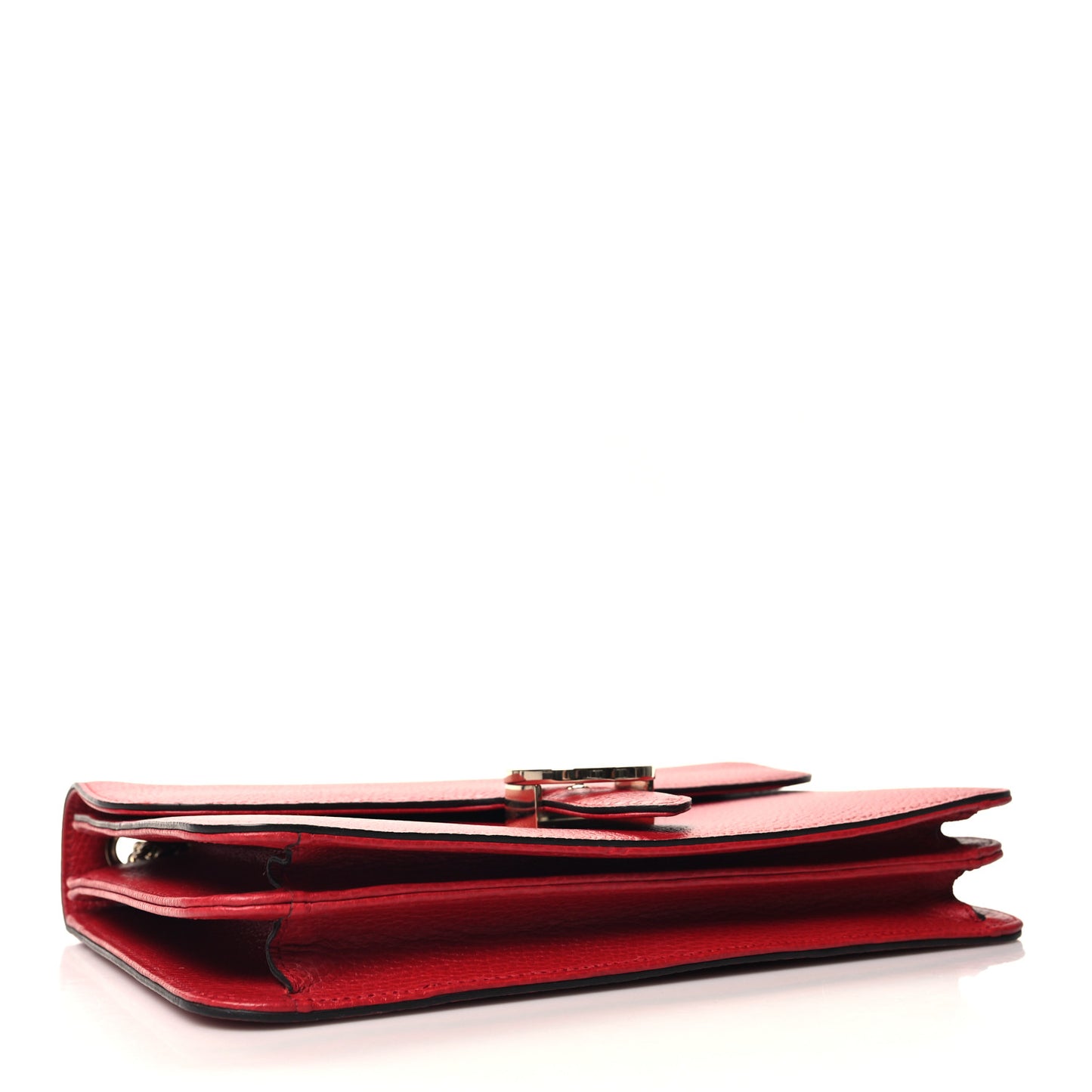 Dollar Calfskin Interlocking G Shoulder Bag Red