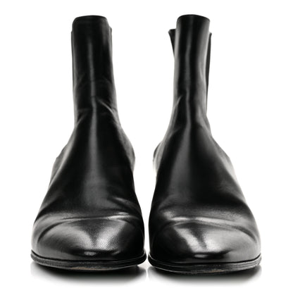 Saint Laurent Incrociato Muriel Vassili 60 Ankle Zip Boots 35 Black 3 of 10