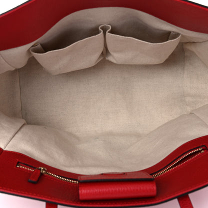 Gucci Dollar Calfskin Small Swing Tote Red 4 of 12