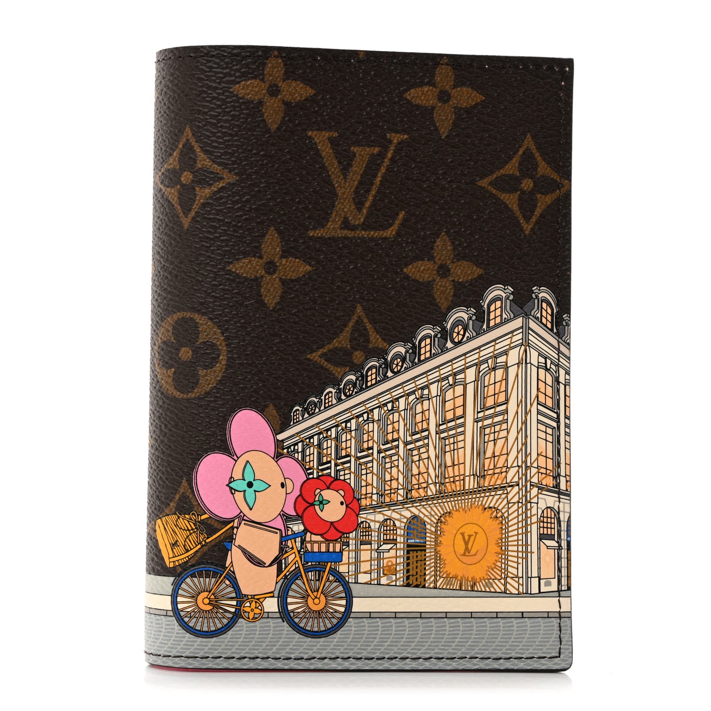 Monogram 2022 Christmas Animation Paris Passport Cover Pink