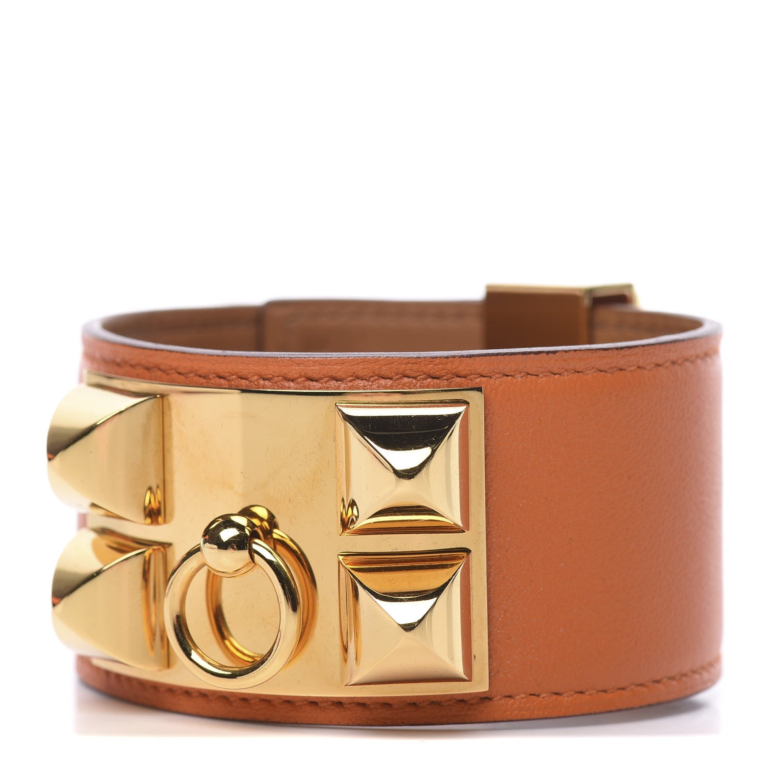 Hermes Swift Collier de Chien CDC Bracelet L Orange 1 of 6