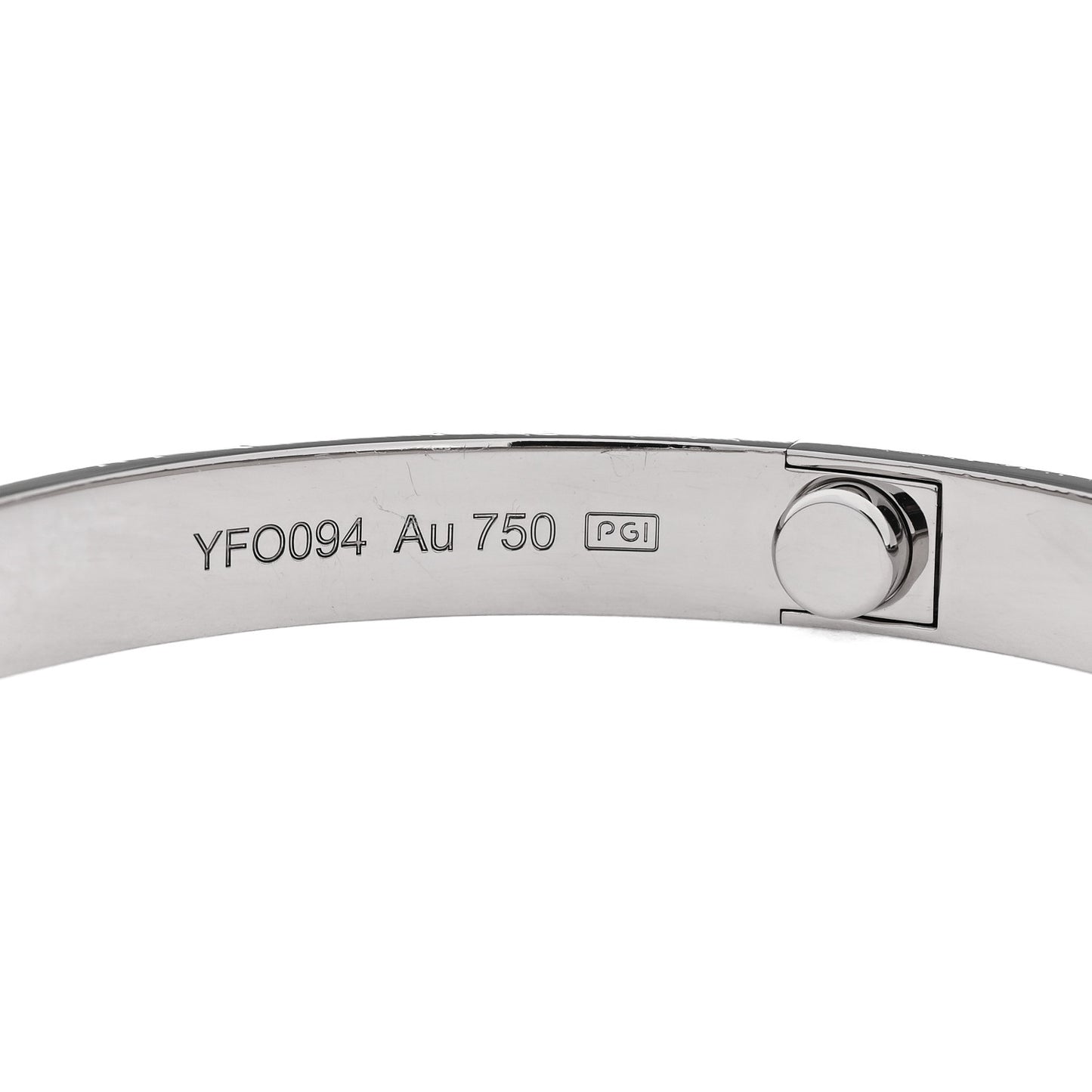 18K White Gold LOVE Bracelet 18