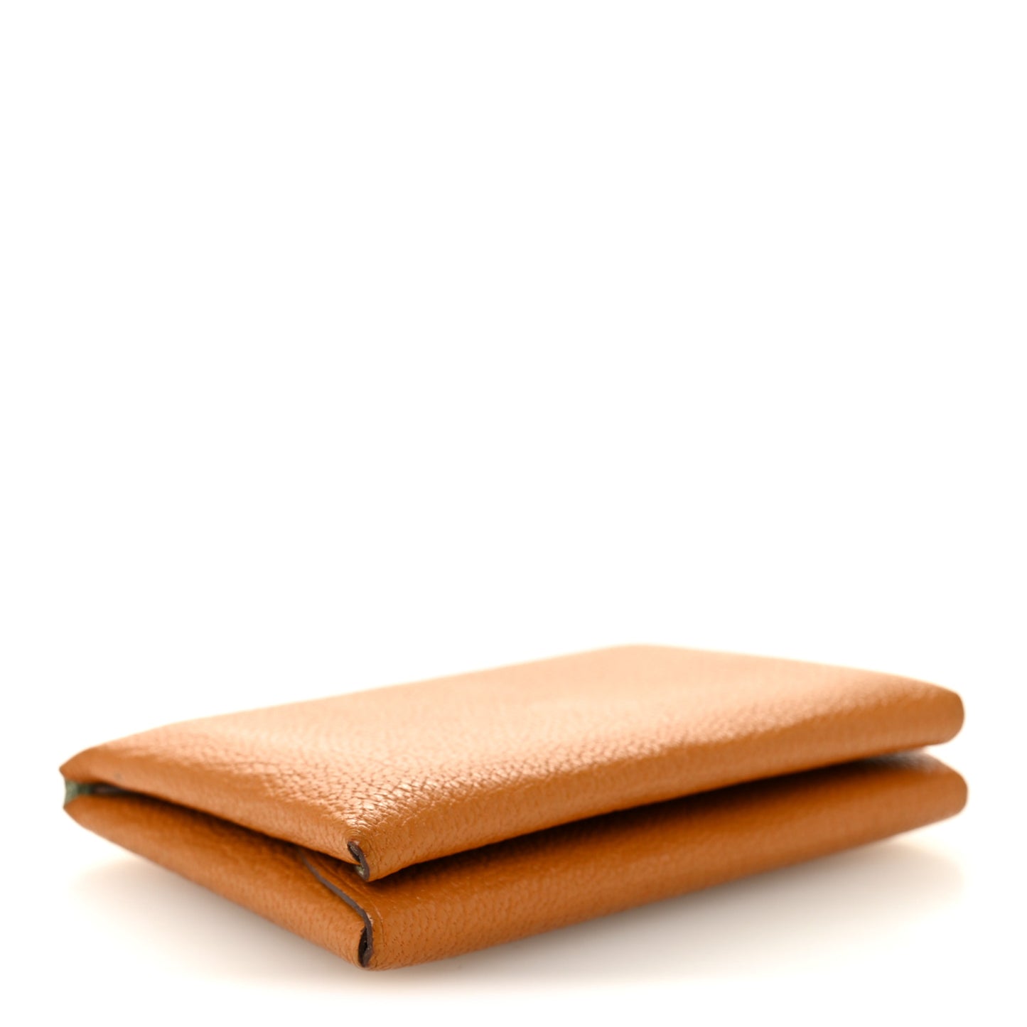 Chevre Mysore Verso Calvi Duo Card Case Caramel Vert Fizz