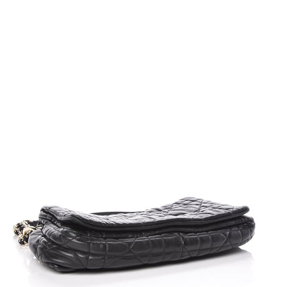 Christian Dior Lambskin Cannage Medium Delidior Flap Bag Black 4 of 12