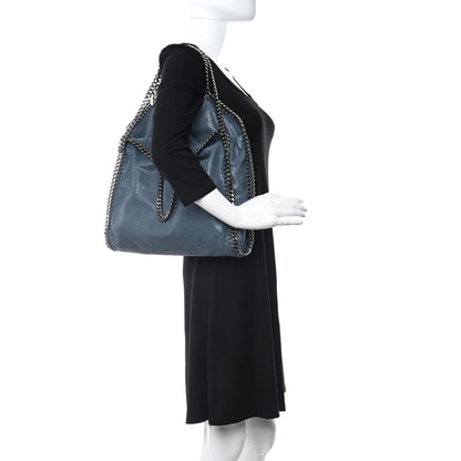 Stella McCartney Shaggy Deer Falabella Fold Over Tote Light Blue 2 of 11