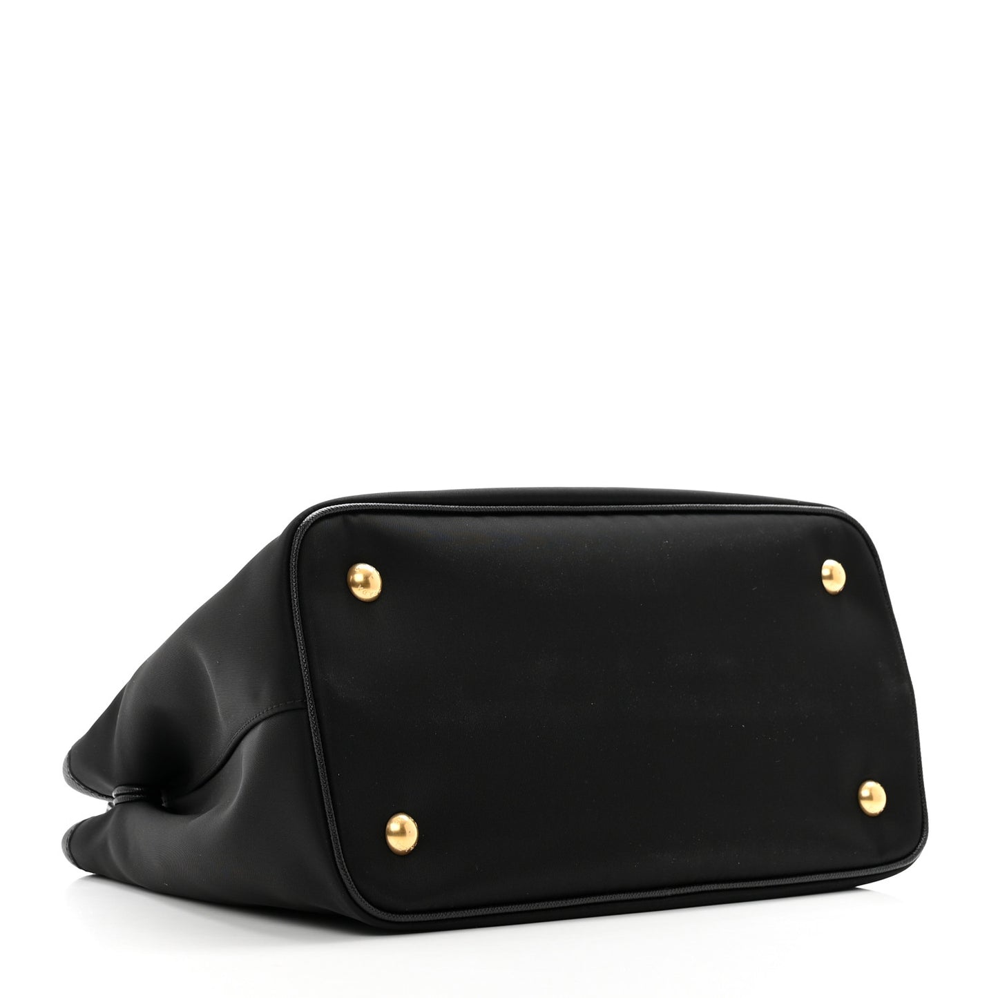 Tessuto Nylon Saffiano Small Tote Black