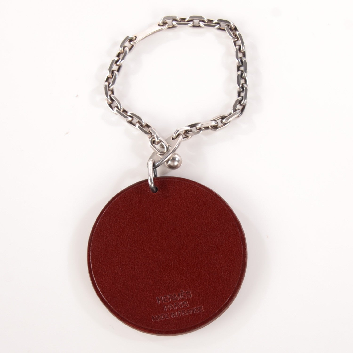 Hermes Swift Dog Key Chain Bag Charm Rouge H 3 of 6