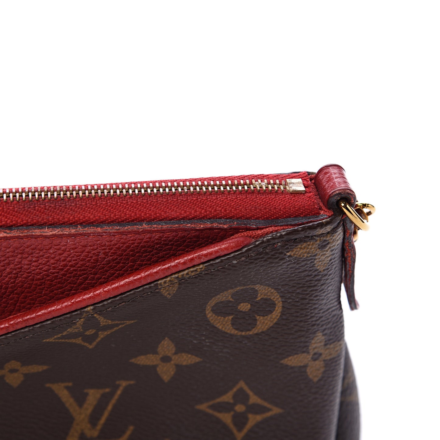 Monogram Pallas Clutch Cherry