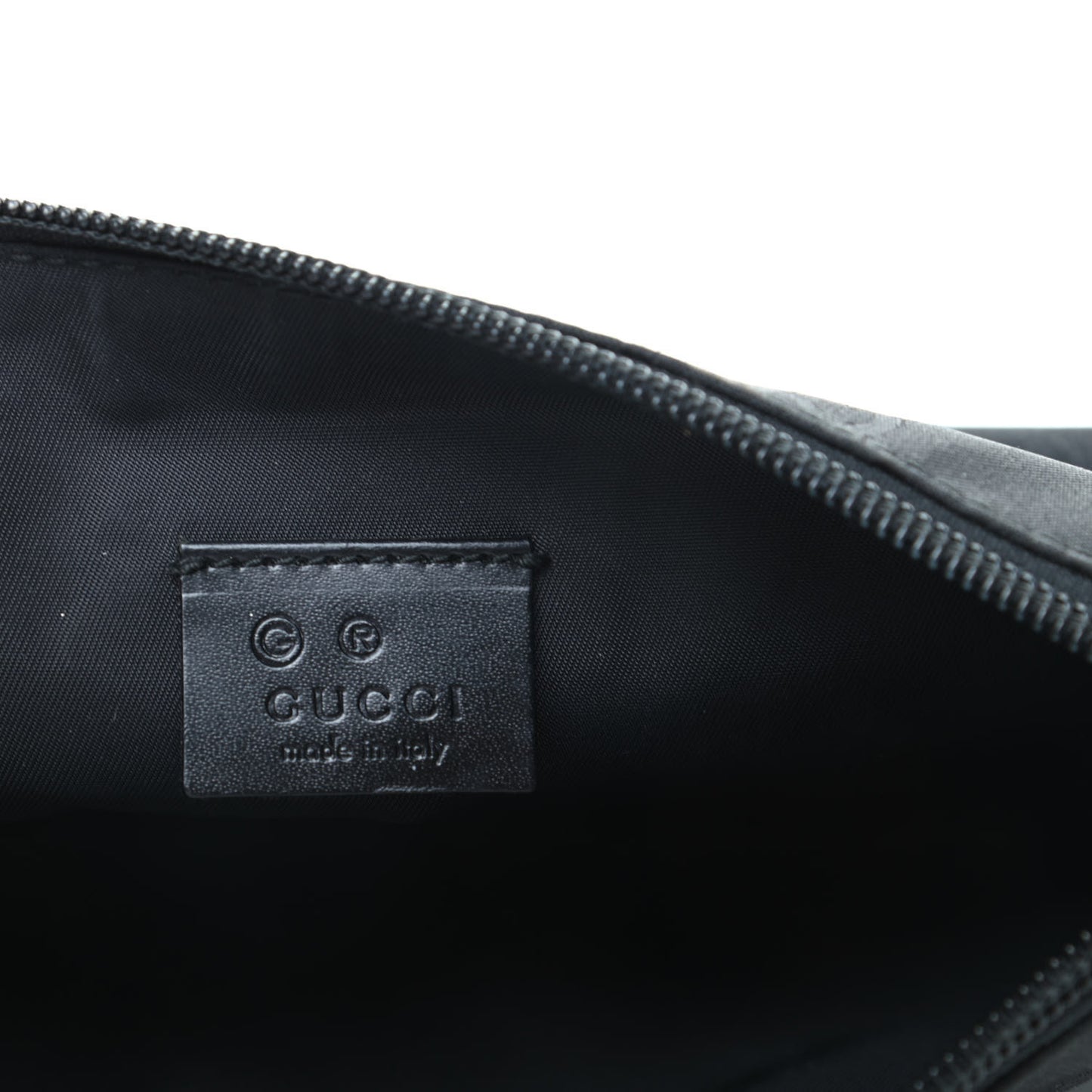 Nylon Monogram Cosmetic Pouch Black