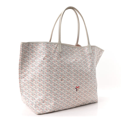 Goyard Goyardine Saint Louis Claire Voie GM White Pink 4 of 10