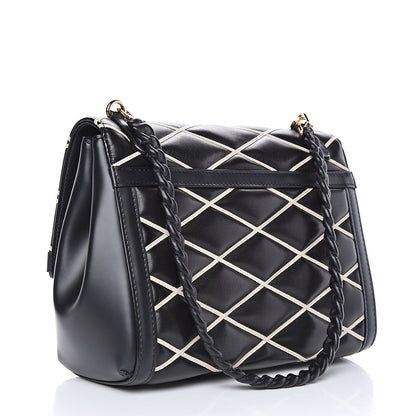 Louis Vuitton Lambskin Malletage Pochette Flap Black 3 of 11