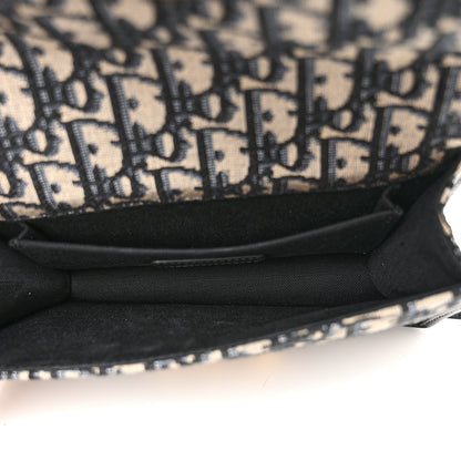 Christian Dior Oblique 30 Montaigne East West Chain Flap Bag Blue 5 of 10