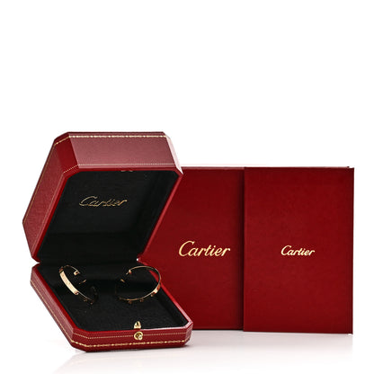 Cartier 18K Yellow Gold Large LOVE Hoop Earrings 5 of 5