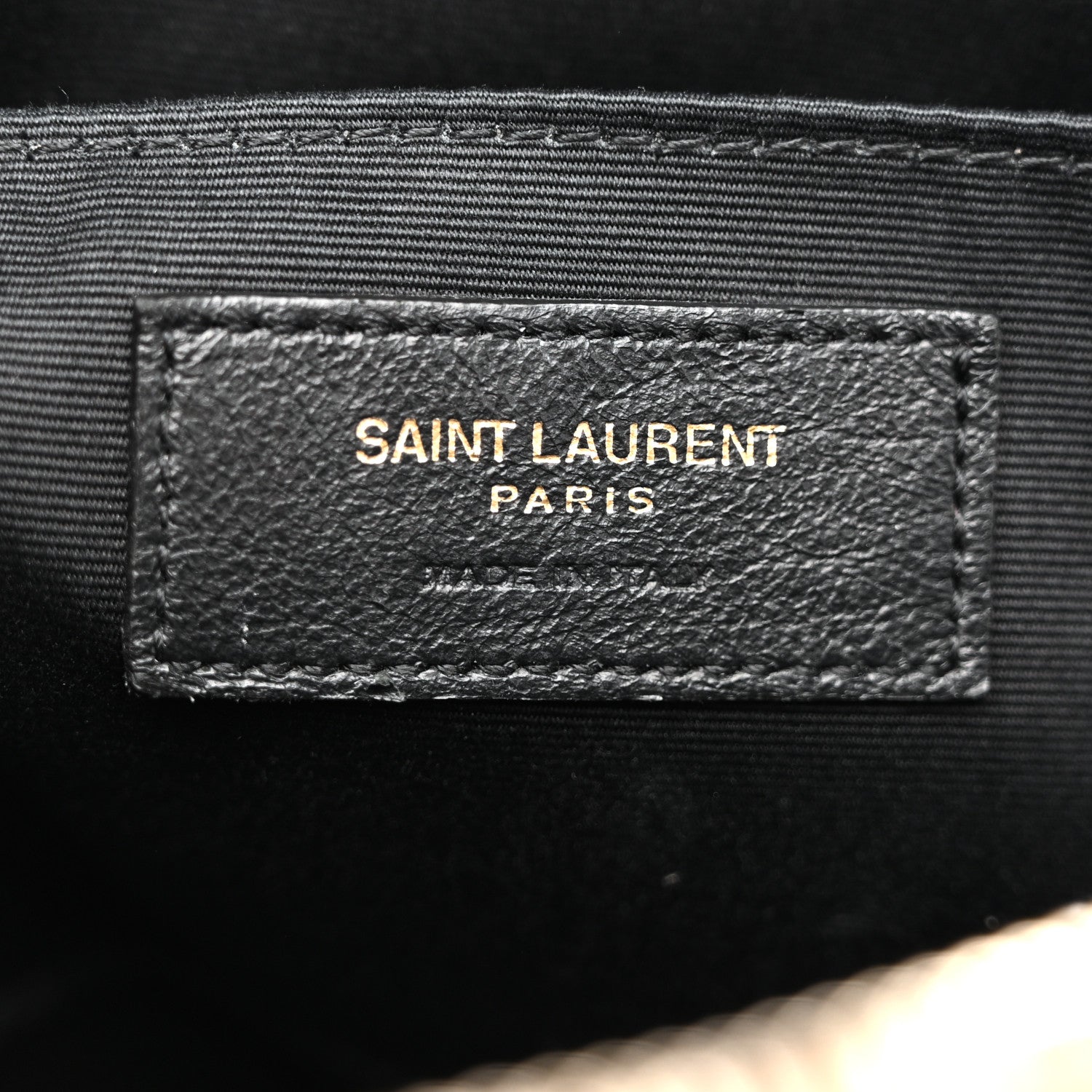 Saint Laurent Calfskin Matelasse Monogram Lou Camera Bag Dark Beige 6 of 14