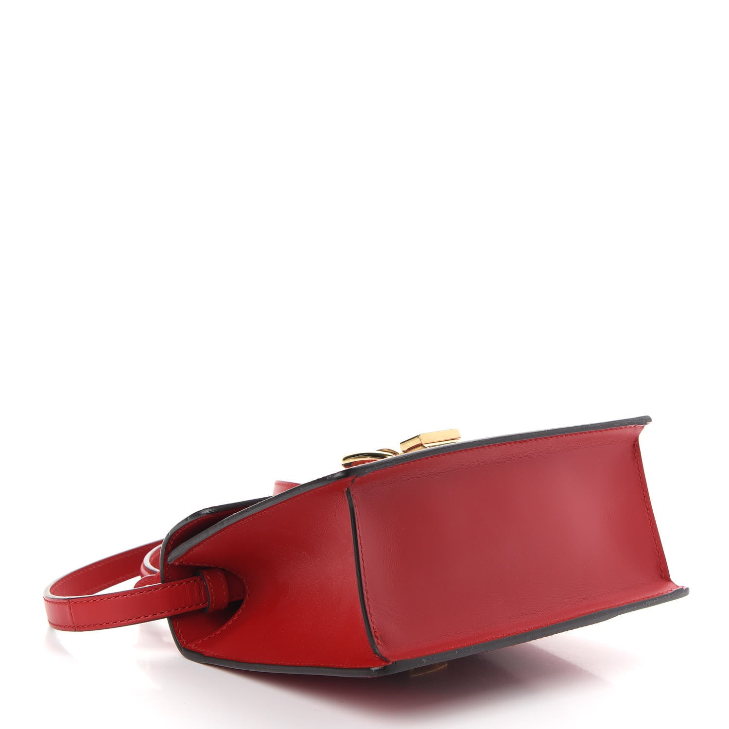 Gucci Calfskin Mini Sylvie Top Handle Bag Hibiscus Red 4 of 9