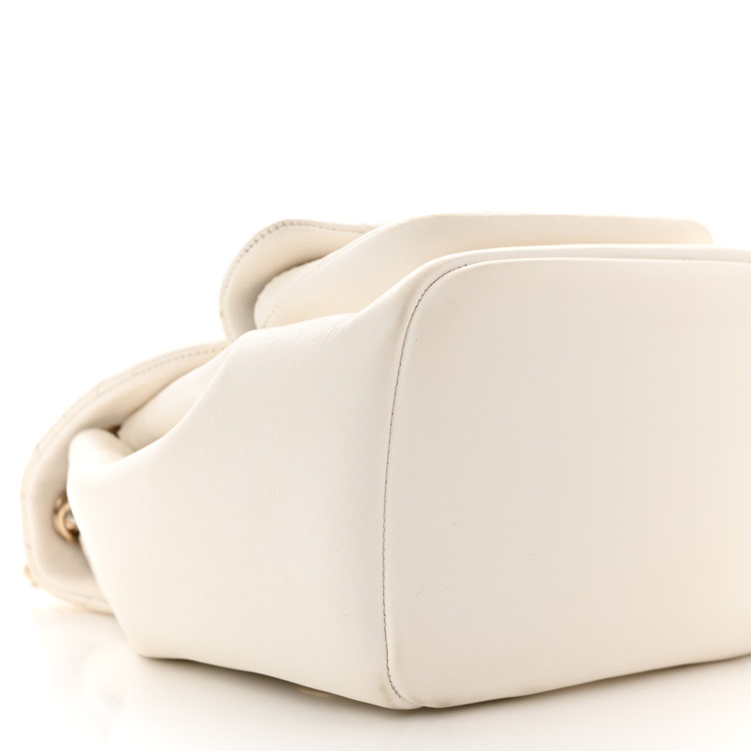 Chanel Lambskin Quilted Small Duma Drawstring Backpack White 9 of 17