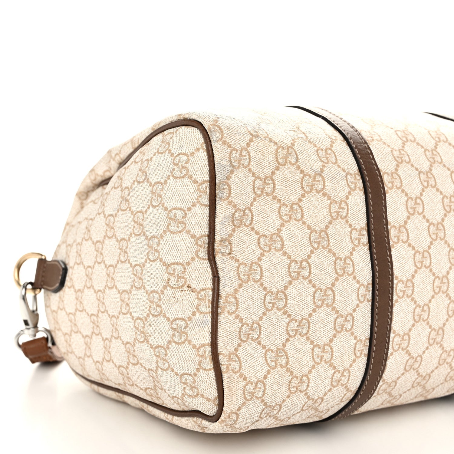 Gucci GG Supreme Monogram Calfskin Medium Nice Boston New Mystic White Beige Brown 9 of 16