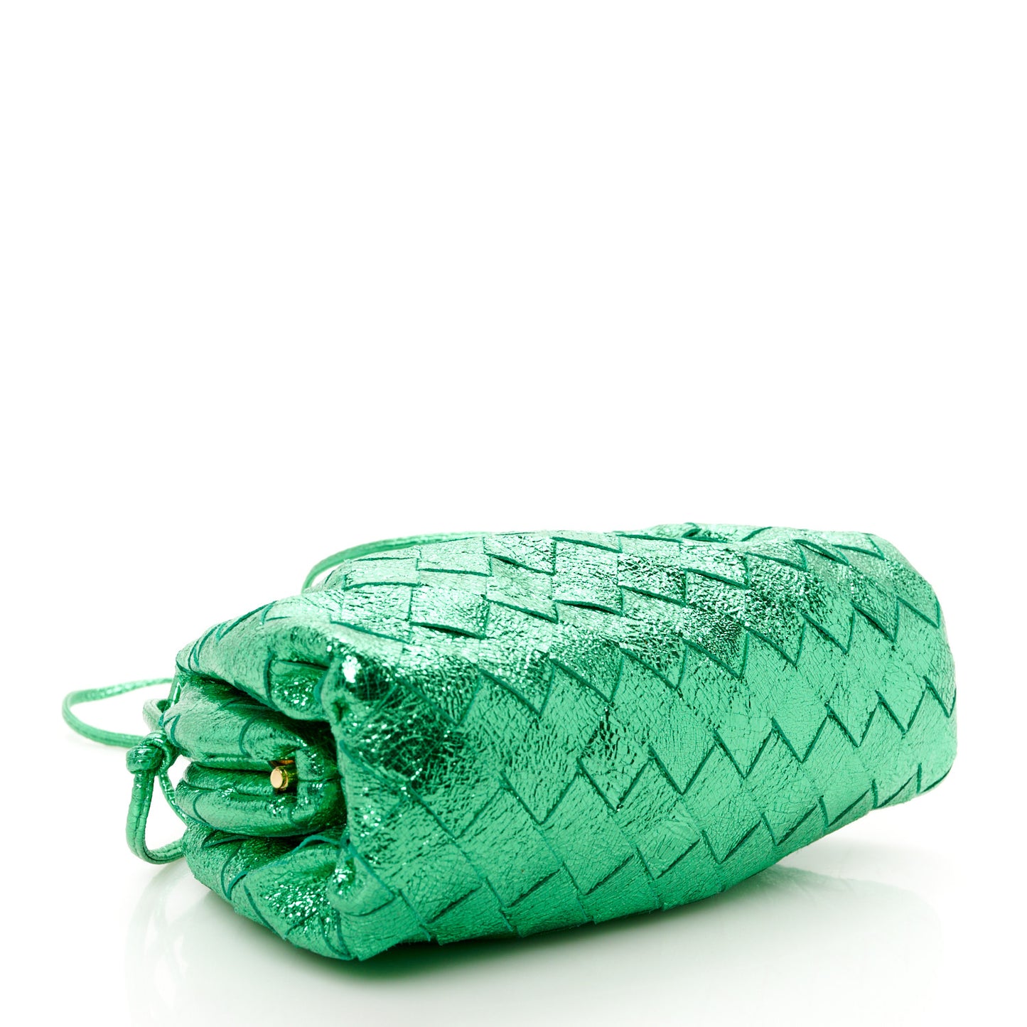Metallic Nappa Intrecciato The Mini Pouch Parakeet