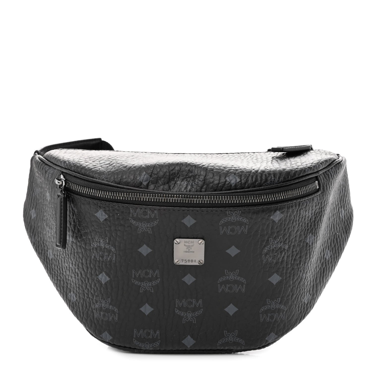 MCM Visetos Stark Belt Bag Black 1 of 11