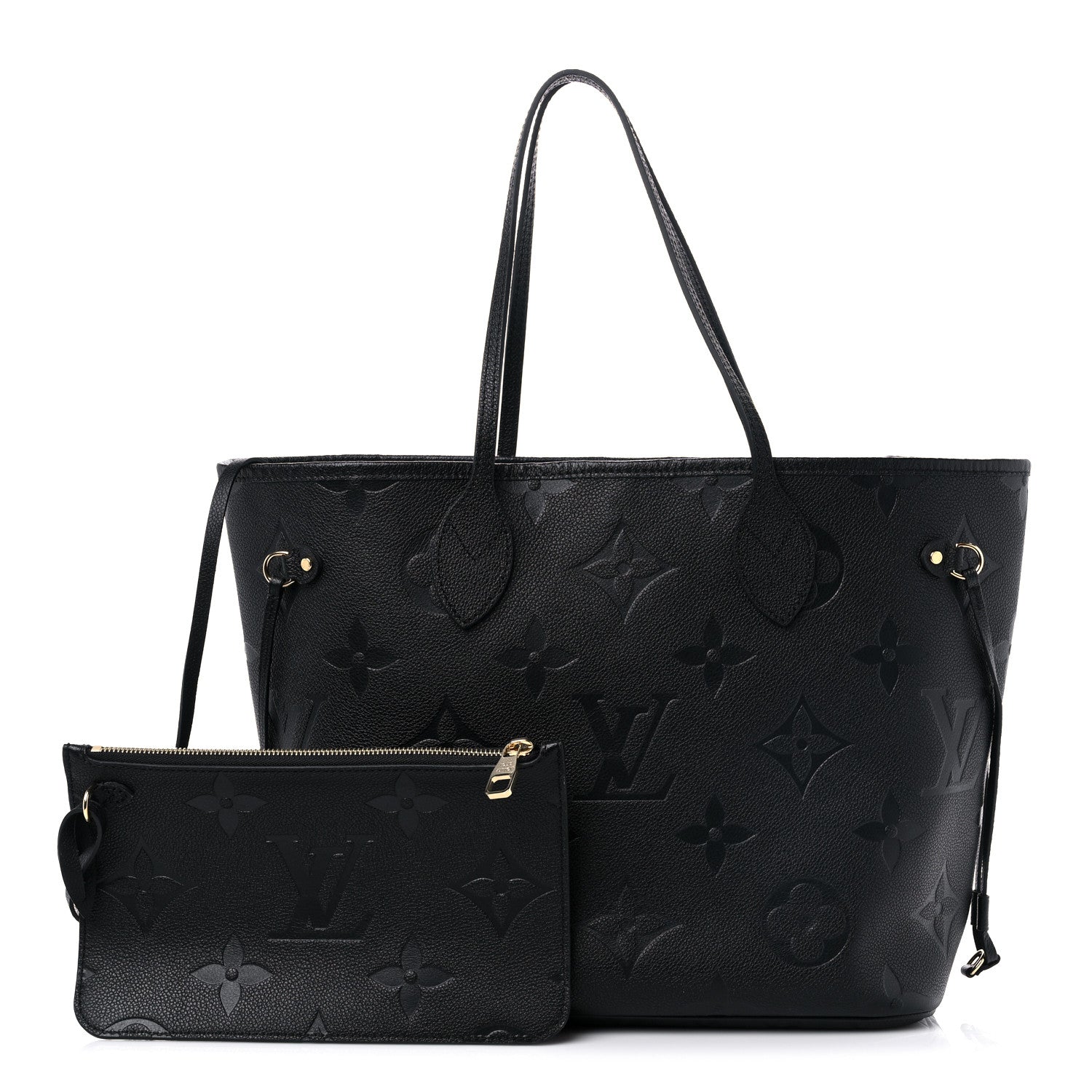 Louis Vuitton Empreinte Monogram Giant Neverfull MM Black 1 of 9