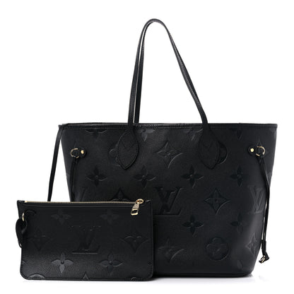Louis Vuitton Empreinte Monogram Giant Neverfull MM Black 1 of 9