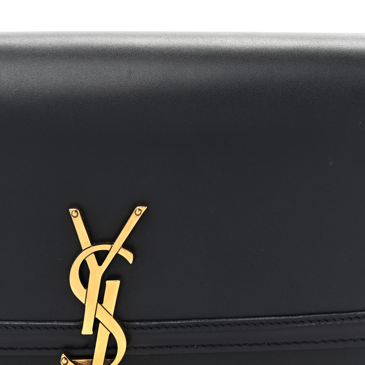Saint Laurent Box Calfskin Monogram Medium Solferino Satchel Deep Marine 8 of 14