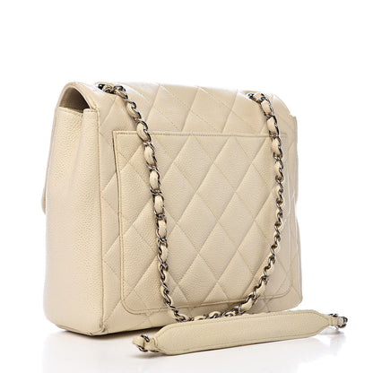 Chanel Caviar Quilted Small Single Flap Light Beige 3 of 21