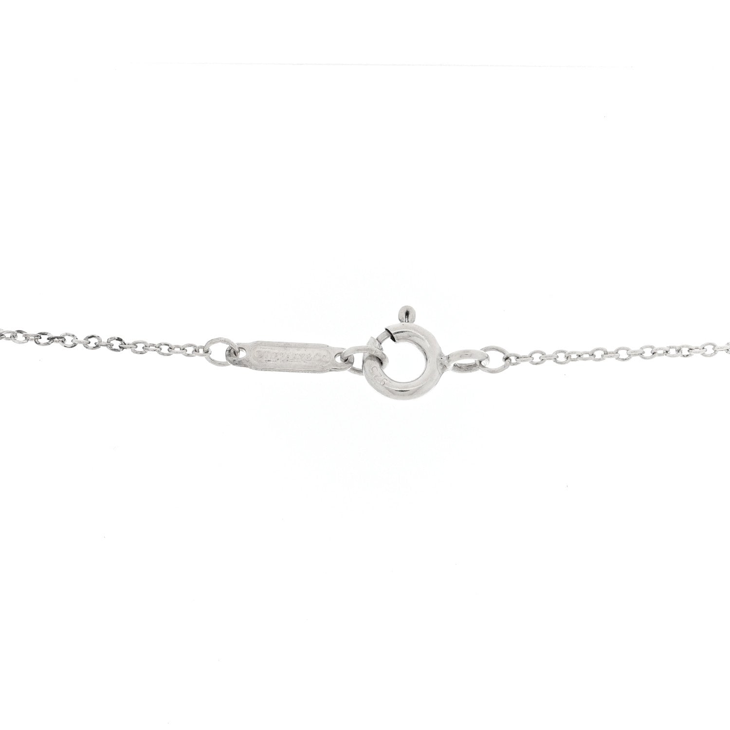 Tiffany Sterling Silver Rubedo 1837 Interlocking Circles Pendant Necklace 4 of 5