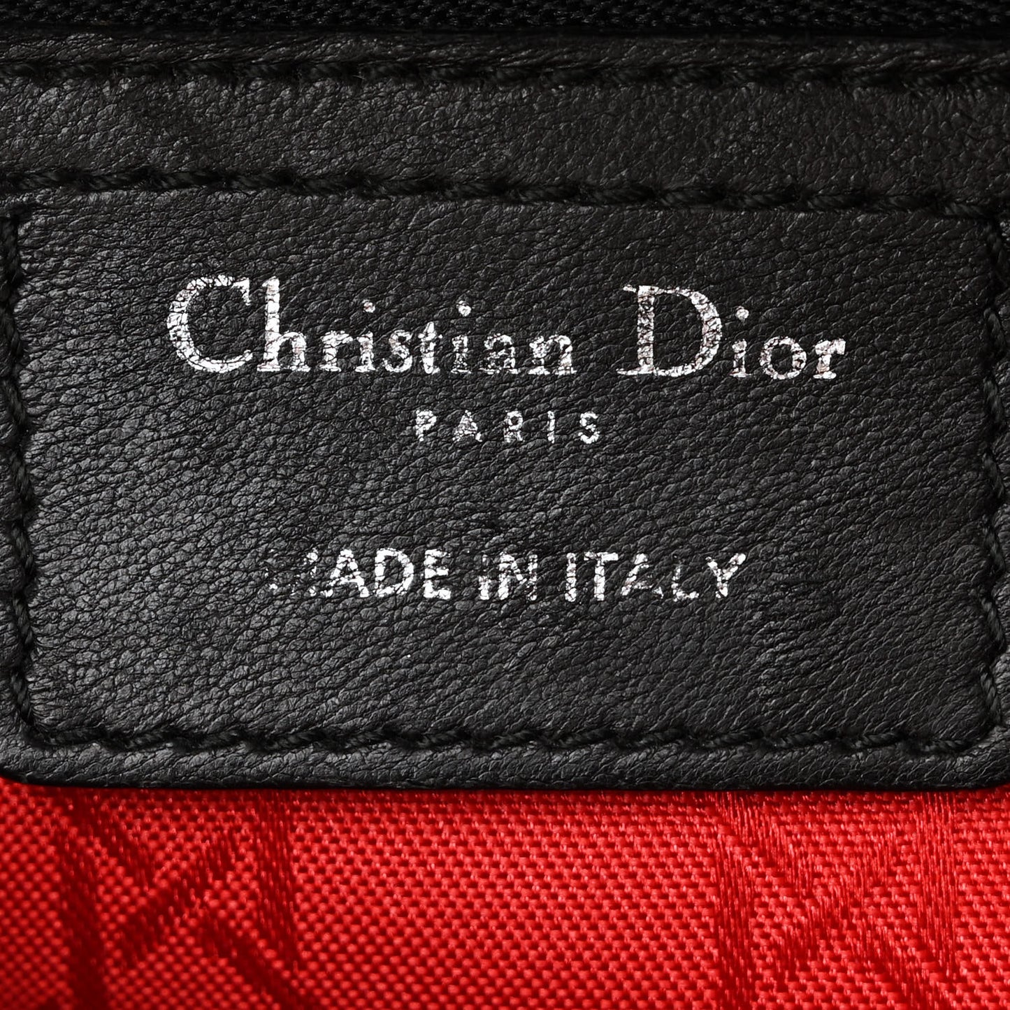 Lambskin Cannage Medium Lady Dior Black