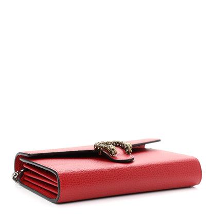Gucci Calfskin Mini Dionysus Chain Wallet Hibiscus Red 4 of 11
