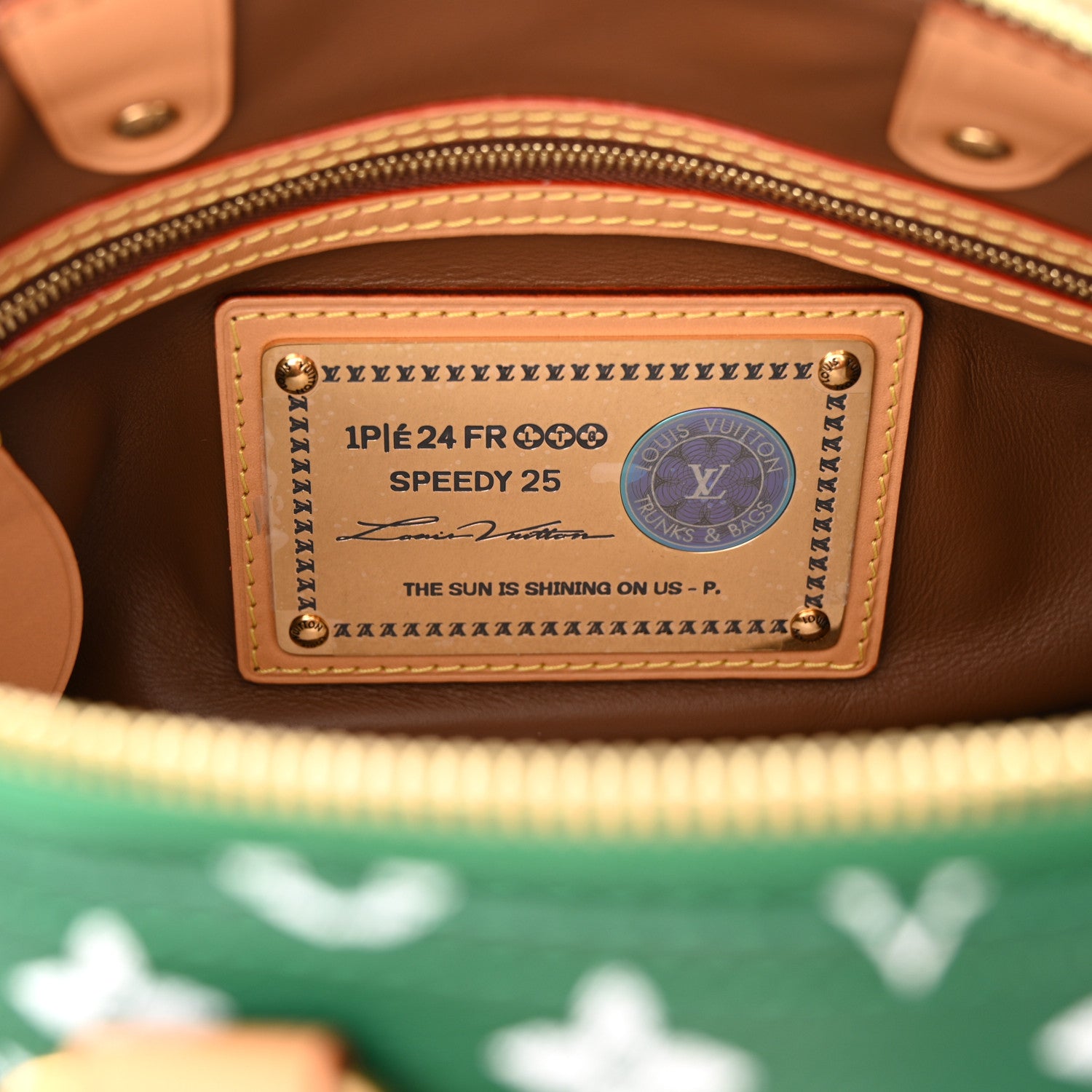 Louis Vuitton Calfskin Monogram Speedy P9 Bandouliere 25 Green 7 of 11
