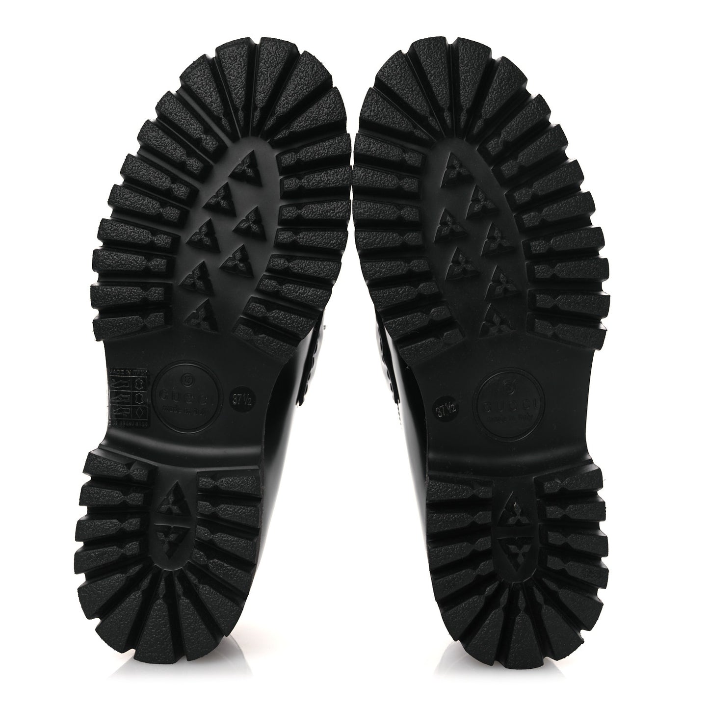 Cordovan Lux Womens Horsebit 45mm Platform Loafers 37.5 Black
