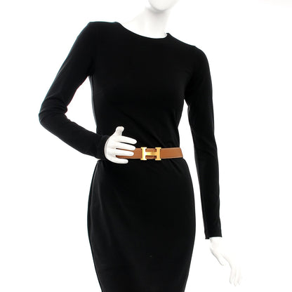 Hermes Box Togo 32mm H Belt 90 Black Gold 2 of 8
