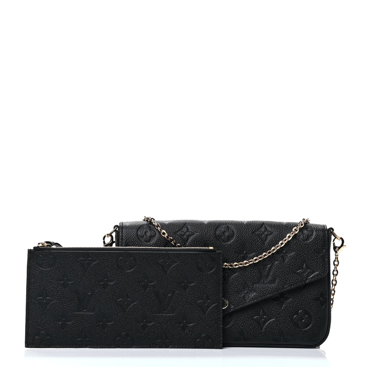 Empreinte Pochette Felicie Chain Wallet Black