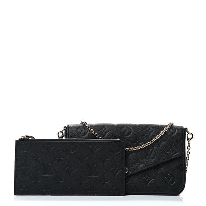 Louis Vuitton Empreinte Pochette Felicie Chain Wallet Black 5 of 5