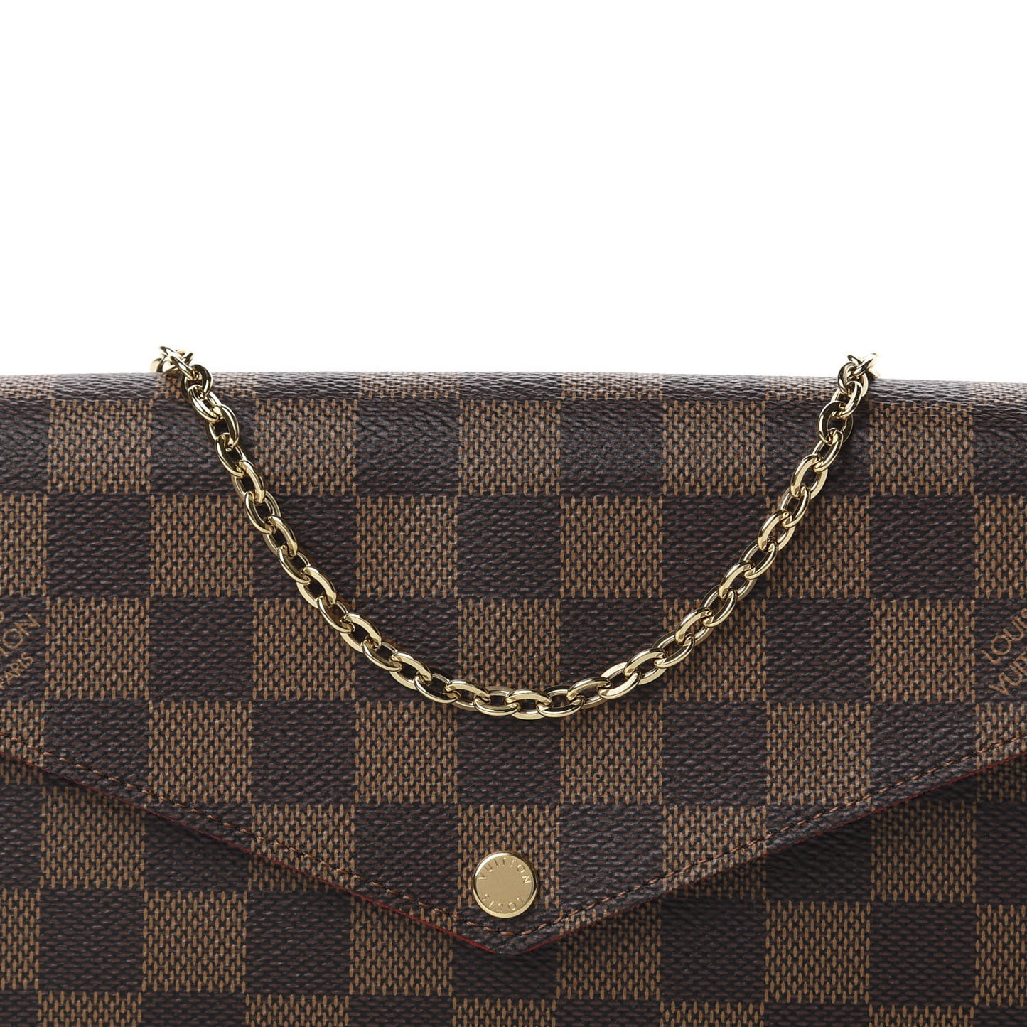Damier Ebene Pochette Felicie Chain Wallet