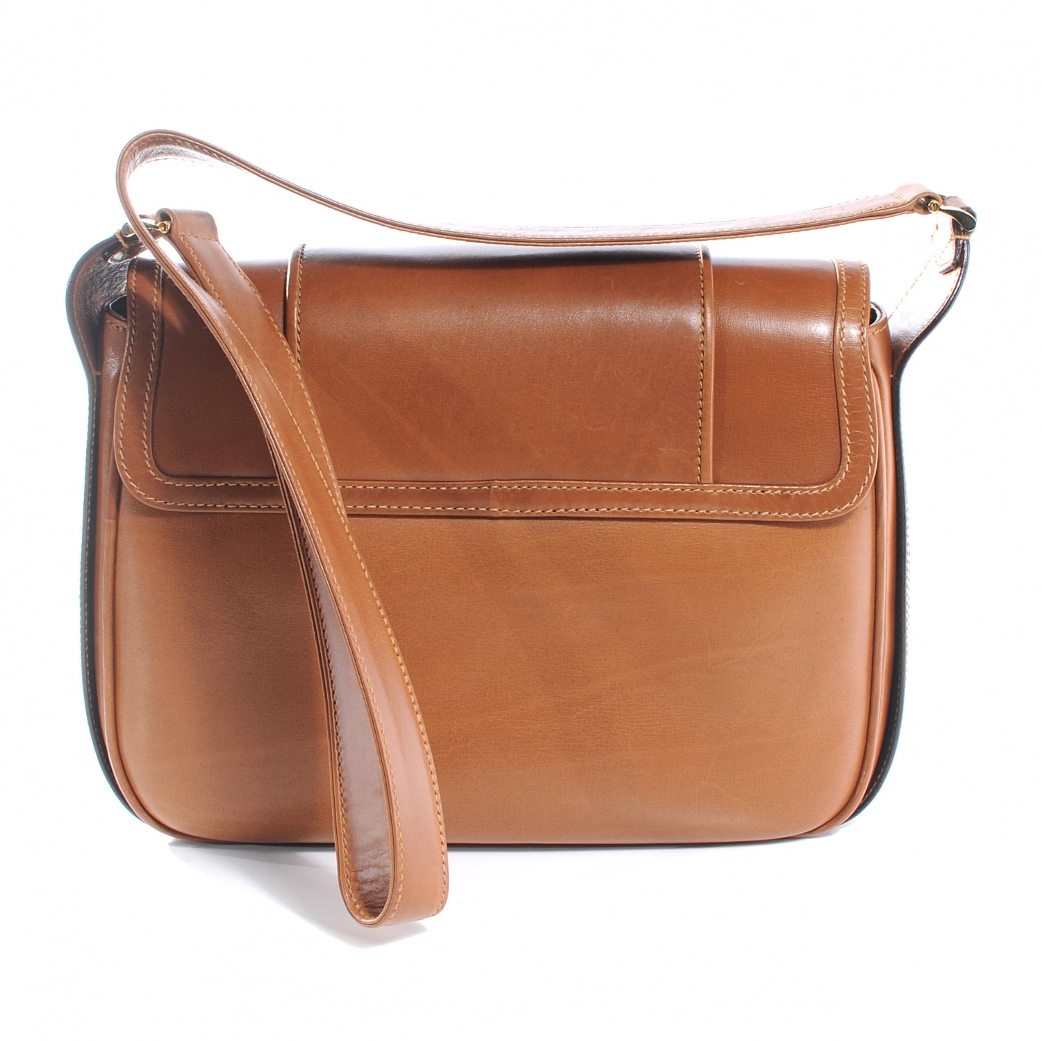 Gucci Leather Shoulder Bag Brown 6 of 7