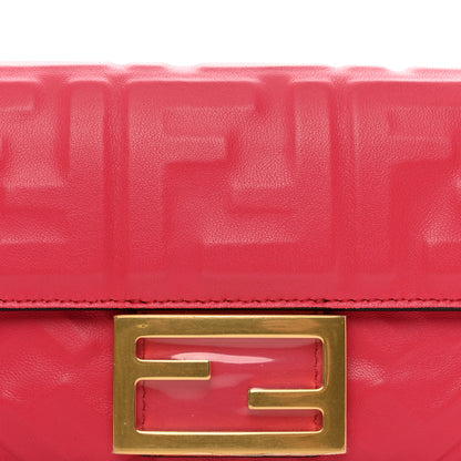 Fendi Nappa FF 1974 Embossed Mini Baguette Lampone 5 of 10