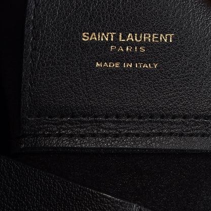 Saint Laurent Calfskin Large Shopping Tote Black 8 of 9