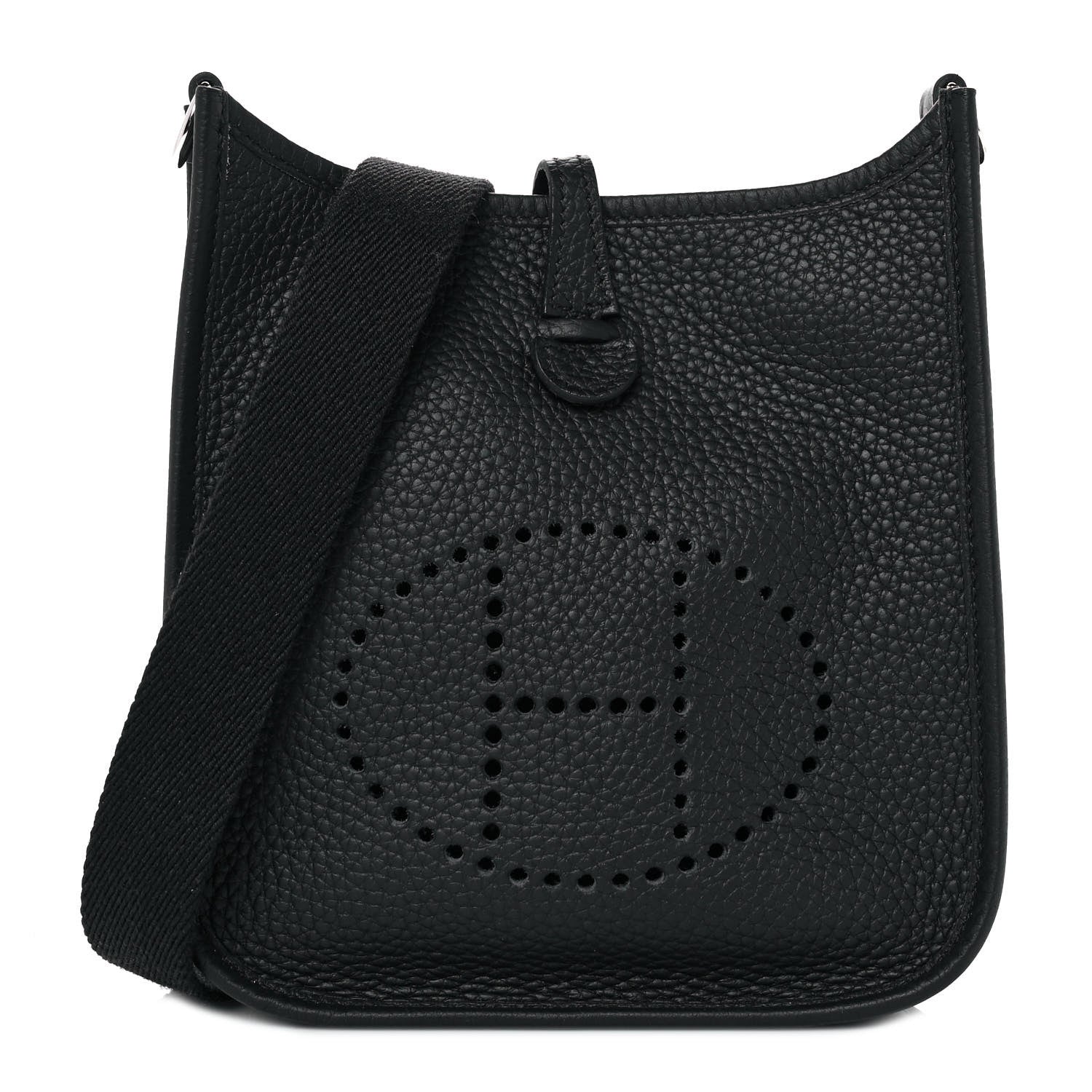 Hermes Taurillon Clemence Evelyne TPM Black 1 of 11
