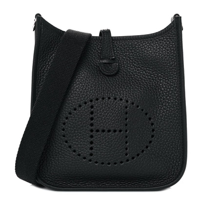 Hermes Taurillon Clemence Evelyne TPM Black 1 of 11