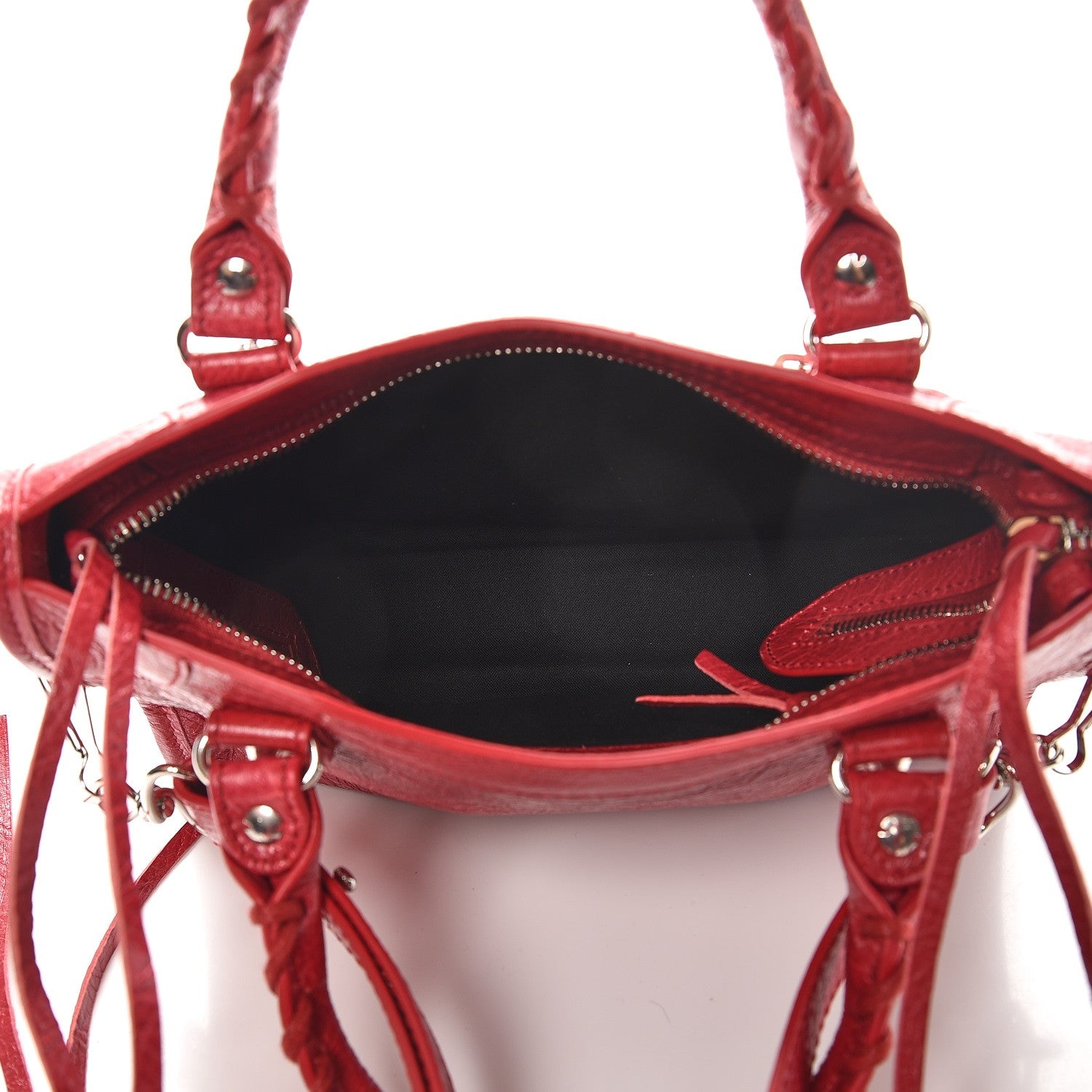 Balenciaga Agneau Classic Silver Hardware Mini City Rouge Sapphire 5 of 8