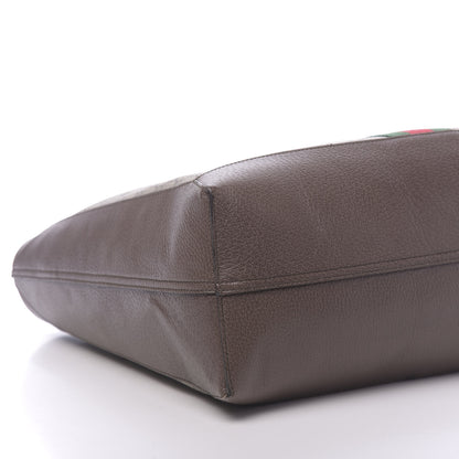 Gucci GG Supreme Monogram Web Ophidia Tote Brown 9 of 10