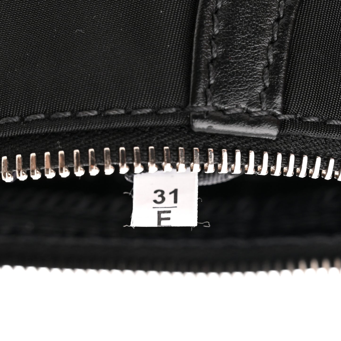 Tessuto Nylon Soft Calfskin Shoulder Bag Black