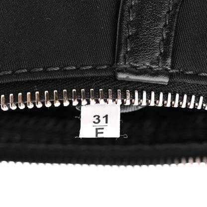 Prada Tessuto Nylon Soft Calfskin Shoulder Bag Black 7 of 10