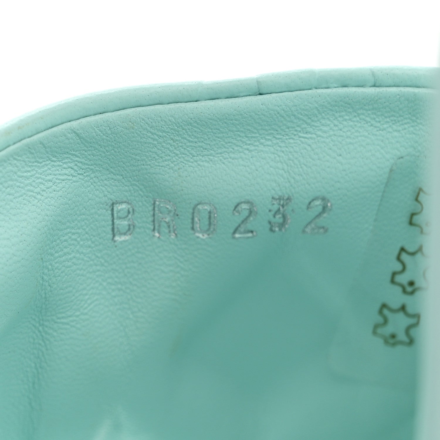 Louis Vuitton Lambskin Embossed Monogram Revival High Heel Mules 40 Light Blue 8 of 12