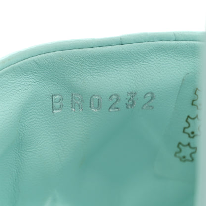 Louis Vuitton Lambskin Embossed Monogram Revival High Heel Mules 40 Light Blue 8 of 12